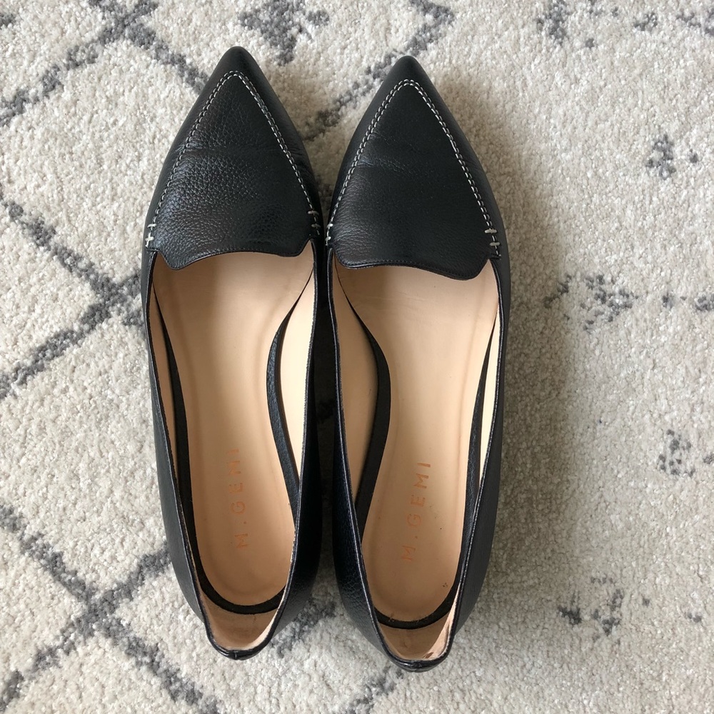 M. Gemi The Stellato - black leather, size 40/9 US